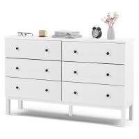 Комод ТИРАНА 6 ящиков Белый