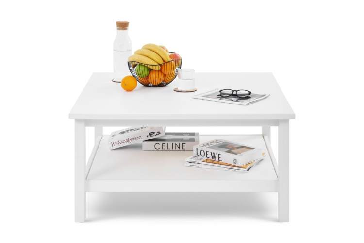 Журнальный стол КЫМОР 90х90 Белый-1