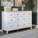Комод КЫМОР 8 ящиков Белый/Светло-коричневый