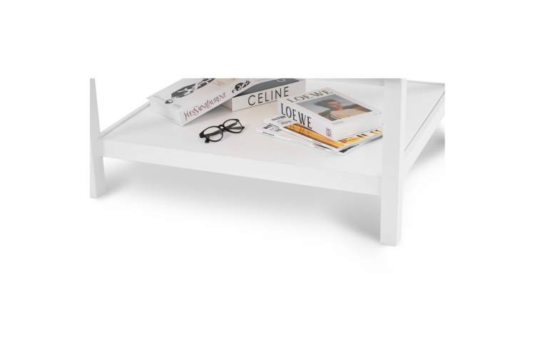 Журнальный стол КЫМОР 90х90 Белый-7