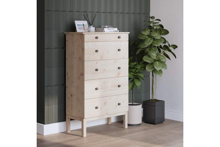 Комод ТИРАНА 5 ящиков 79 Без отделки-3