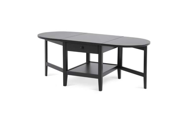 Журнальный стол ВУХТЫМ с ящиком 140х65 Черный-5