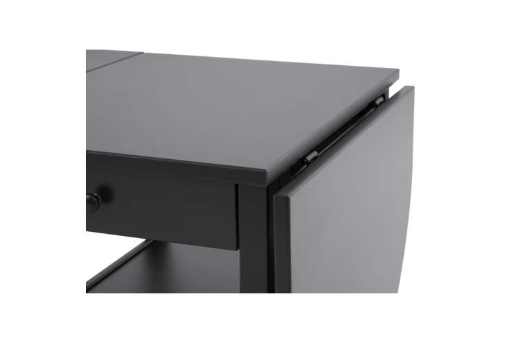 Журнальный стол ВУХТЫМ с ящиком 140х65 Черный-12