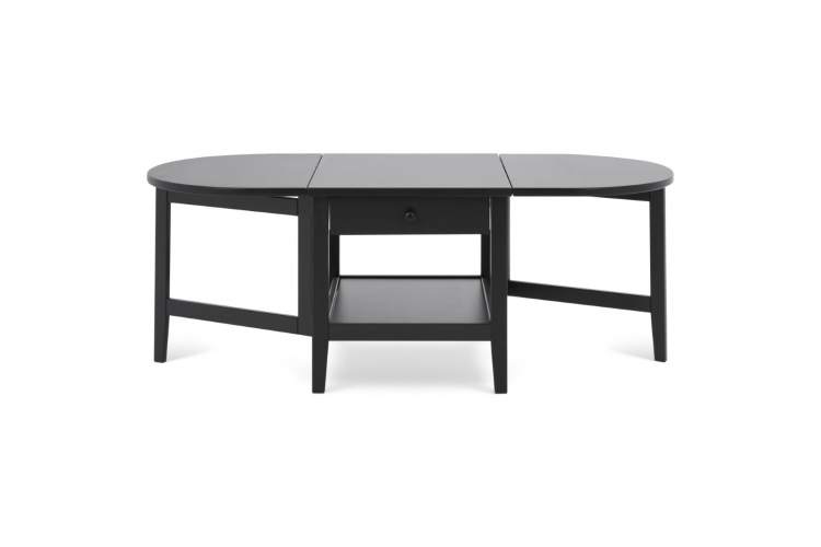 Журнальный стол ВУХТЫМ с ящиком 140х65 Черный-8