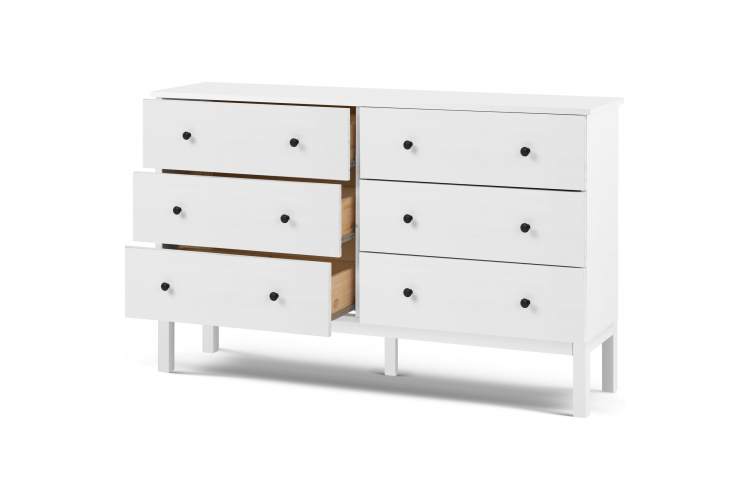 Комод ТИРАНА 6 ящиков Белый-7