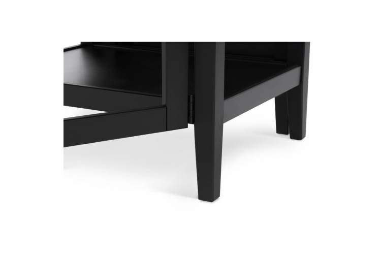 Журнальный стол ВУХТЫМ с ящиком 140х65 Черный-14