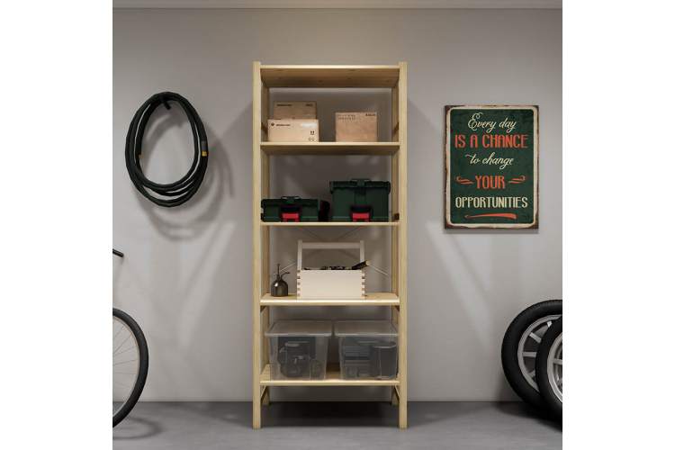 Этажерка УДОРА 5 полок 89х210х50 Без отделки-2