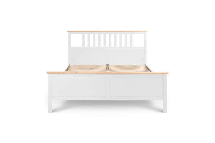 Кровать КЫМОР 180x200 Белый/Светло-коричневый-6