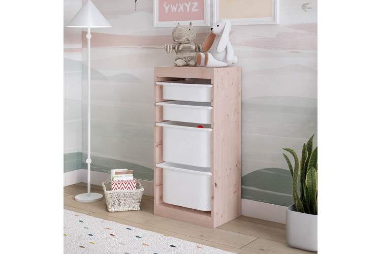 Каркас стеллажа СЫНОД 44х91х30 Светло-белый-2