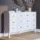 Комод ТИРАНА 6 ящиков Белый