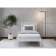 Кровать ТИРАНА 90х200 Белый