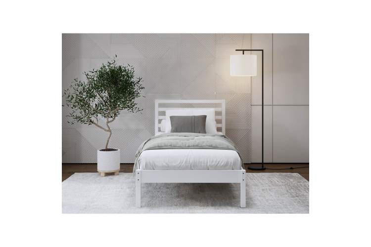 Кровать ТИРАНА 90х200 Белый-2