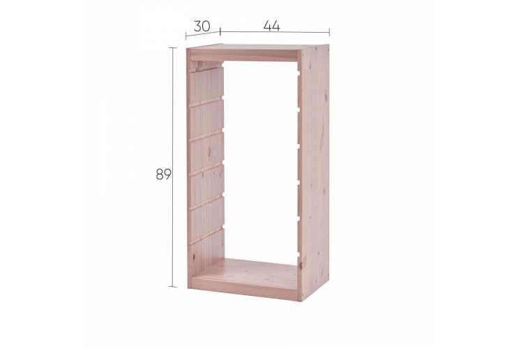 Каркас стеллажа СЫНОД 44х91х30 Светло-белый-7