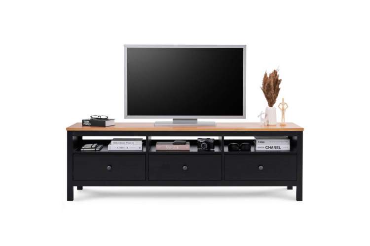 ТВ-тумба КЫМОР 183 Черный/Светло-коричневый-1