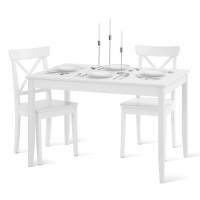 Стол обеденный ЛЫМ 118x74 Белый