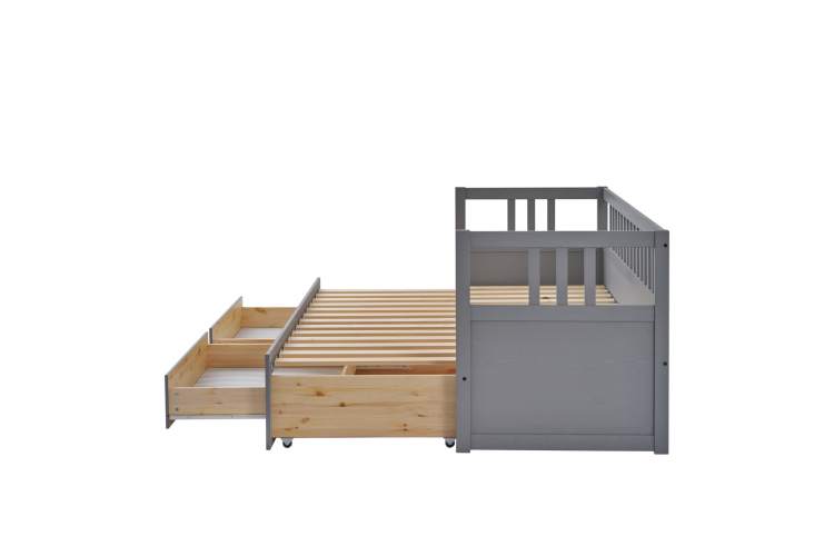 Кровать-кушетка КЫМОР с выдвижением 80x200 Серый-10