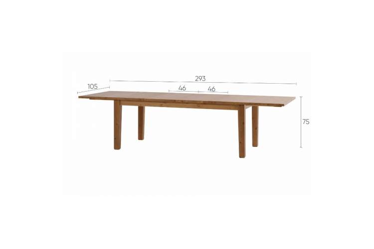 Раздвижной стол ШАНЬ 201/293x105-20