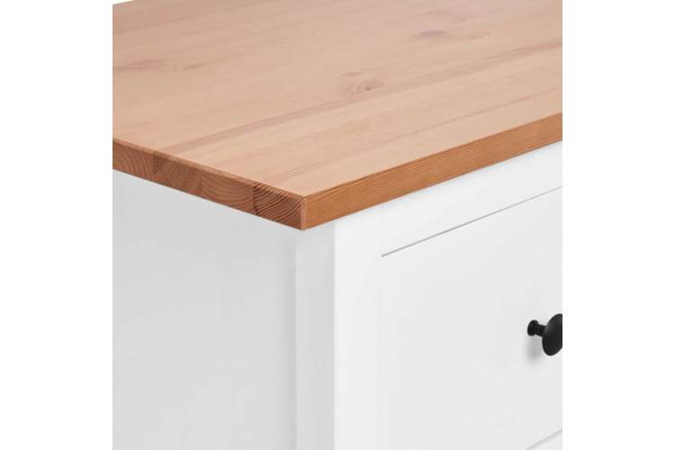 Комод КЫМОР 8 ящиков Белый/Светло-коричневый-9