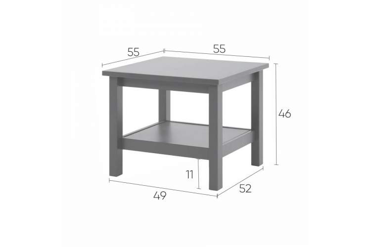 Журнальный стол КЫМОР 55х55 Серый-7