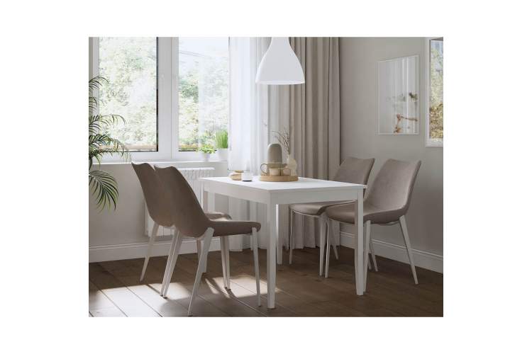 Стол обеденный ЛЫМ 118x74 Белый-2