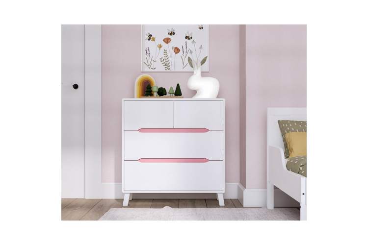 Комод ВАЛЬО 4 ящика Белый-3