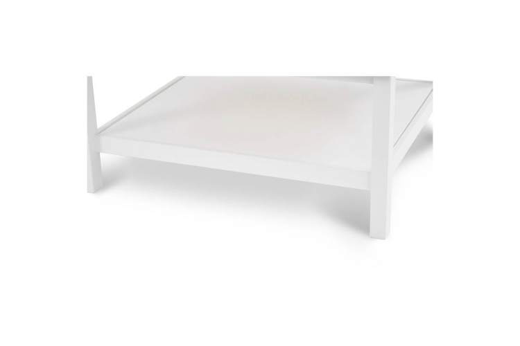 Журнальный стол КЫМОР 90х90 Белый/Светло-коричневый-7