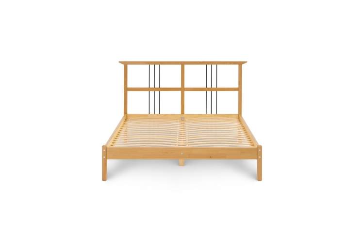 Кровать ВОЙВЫВ 140x200 Светло-коричневый-6