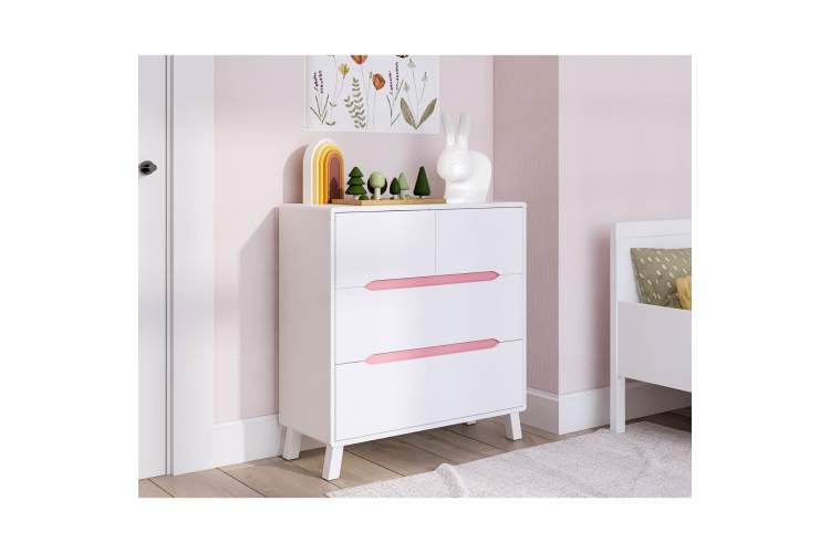 Комод ВАЛЬО 4 ящика Белый-6