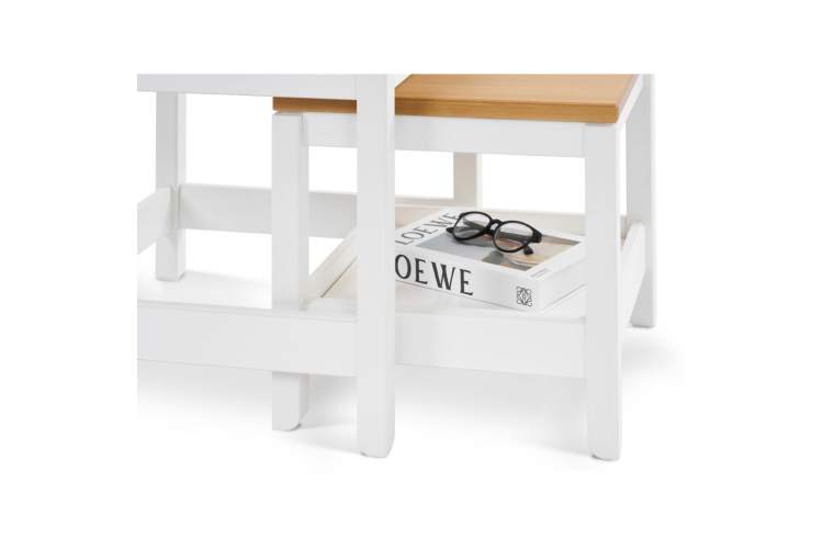 Комплект столиков КОДЗУВ Белый/Светло-коричневый-8