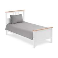 Кровать КЫМОР 90x200 Белый/Светло-коричневый