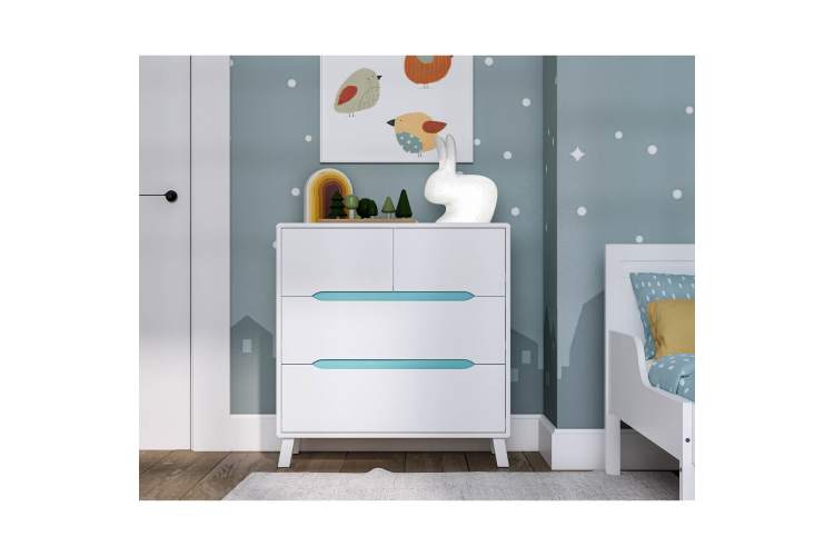 Комод ВАЛЬО 4 ящика Белый-4