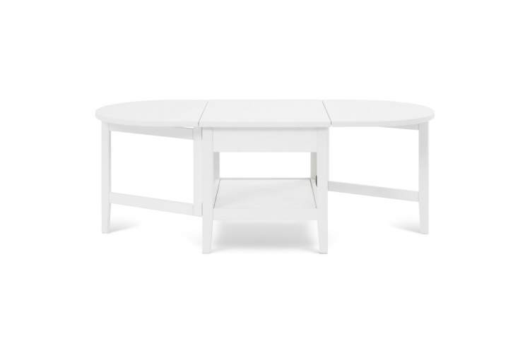 Журнальный стол ВУХТЫМ с ящиком 140х65 Белый-17