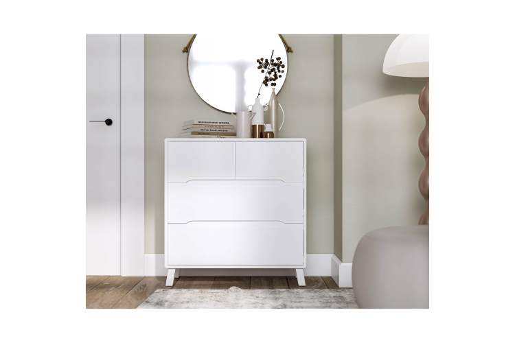 Комод ВАЛЬО 4 ящика Белый-5