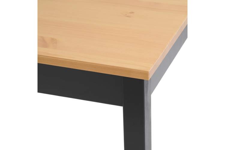 Стол обеденный ЛЫМ 118x74 Черный/Светло-коричневый-7