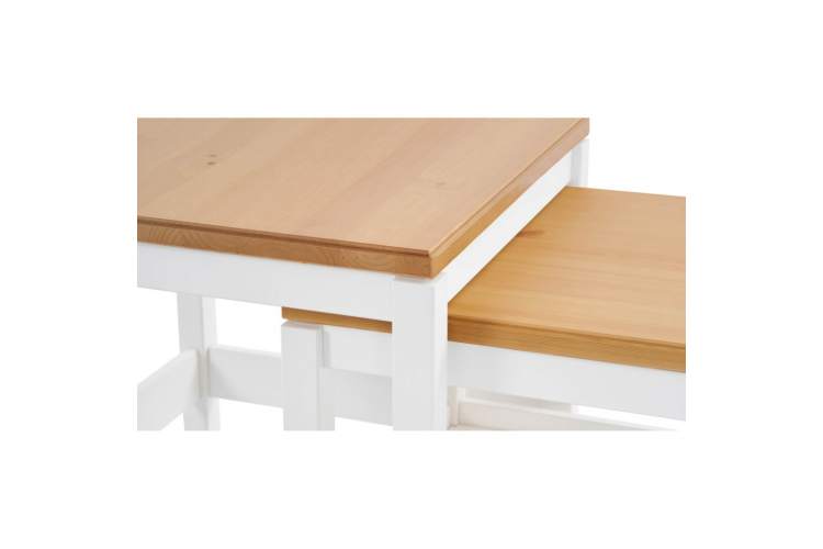 Комплект столиков КОДЗУВ Белый/Светло-коричневый-9