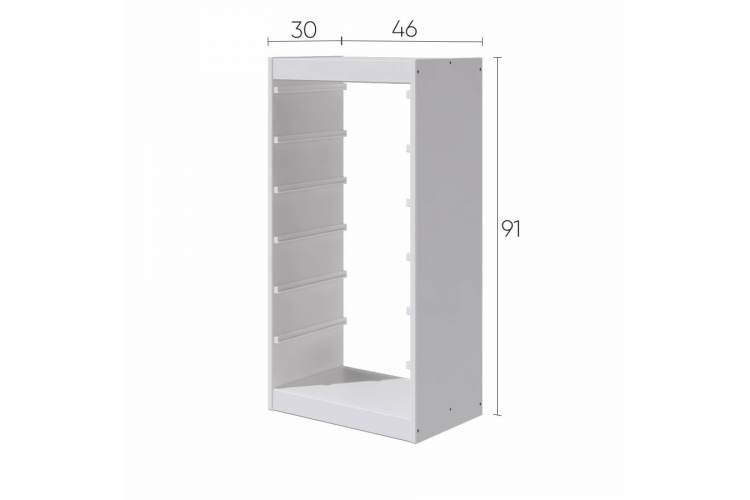 Каркас стеллажа СЫНОД 46х91х30 Белый-8