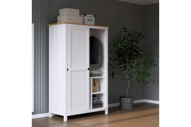 Шкаф раздвижной КЫМОР Белый/Светло-коричневый-2