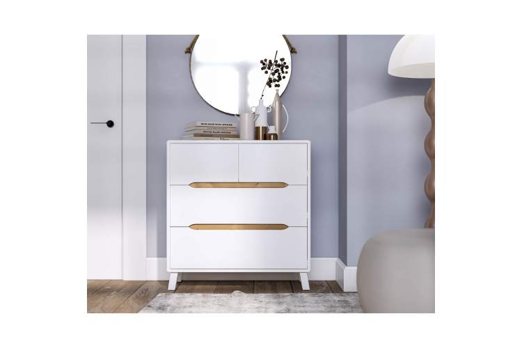 Комод ВАЛЬО 4 ящика Белый-2