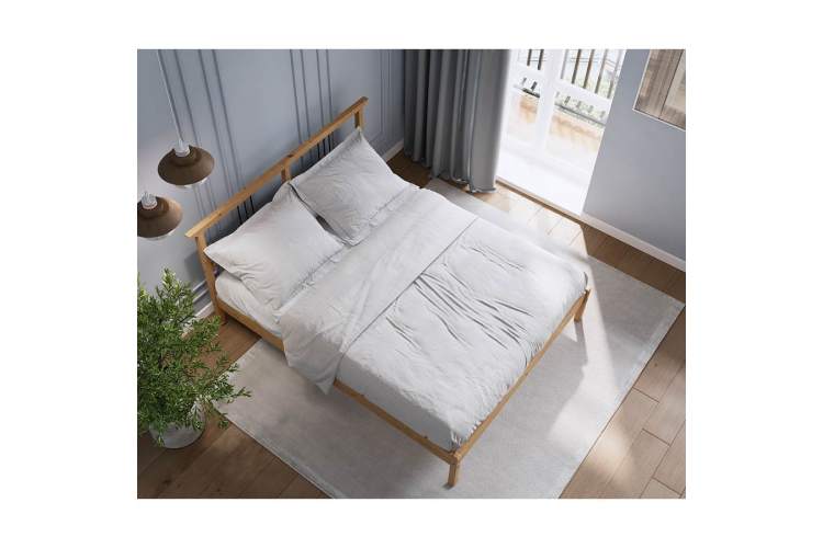 Кровать ВОЙВЫВ 140x200 Светло-коричневый-4