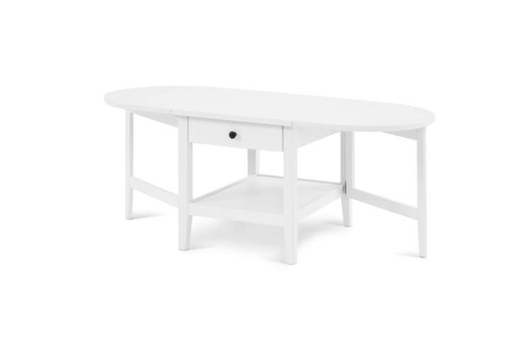 Журнальный стол ВУХТЫМ с ящиком 140х65 Белый-5