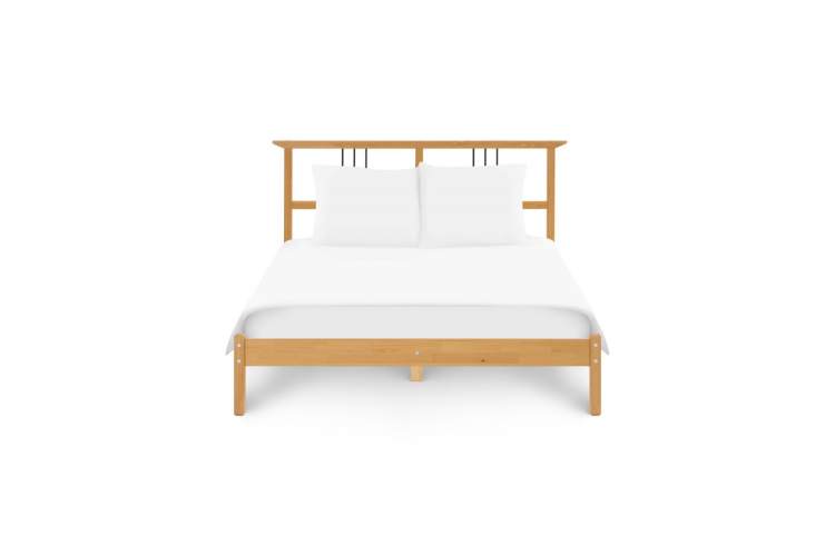 Кровать ВОЙВЫВ 140x200 Светло-коричневый-1