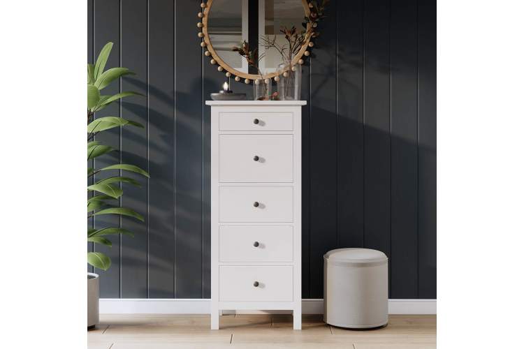 Комод КЫМОР 5 ящиков Белый-3