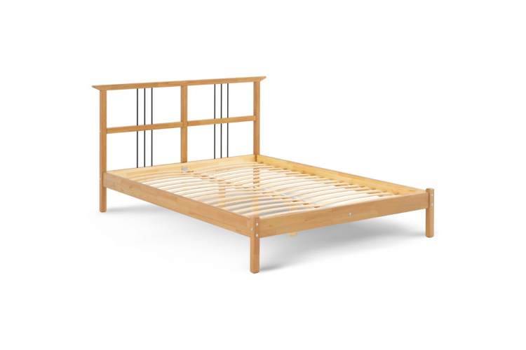 Кровать ВОЙВЫВ 140x200 Светло-коричневый-5