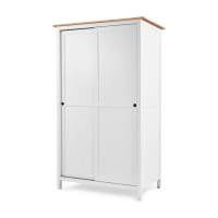 Шкаф раздвижной КЫМОР Белый/Светло-коричневый