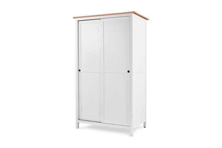 Шкаф раздвижной КЫМОР Белый/Светло-коричневый