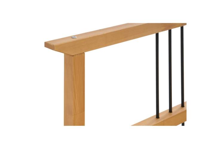 Кровать ВОЙВЫВ 140x200 Светло-коричневый-9