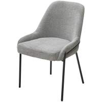 Стул GAVI Garna-018 серый, ткань / черный каркас, ®DISAUR