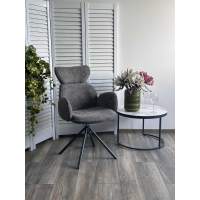 Стул VARDY 360 град.поворот. Темно-серый букле XD841-16 / Серый, ®DISAUR Стул VARDY 360 град.поворот. Темно-серый букле XD841-16 / Серый, ®DISAUR