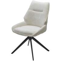 Стул OLAF 360 град. поворот. RAVEN22 Бежево-белый, ткань / Черный, ®DISAUR Стул OLAF 360 град. поворот. RAVEN22 Бежево-белый, ткань / Черный, ®DISAUR