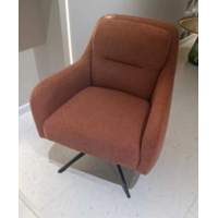 Кресло поворотное SHADE 360 град., ткань HAGA30, цвет светло-бежевый / черный каркас, ®DISAUR